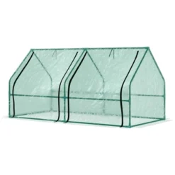 Outsunny 6' X 3' X 3' Mini Greenhouse Portable Hot House With Large Zipper Doors & Water/UV PE Cover For Outdoor And Garden, Green 7 Outsunny 6' X 3' X 3' Mini Greenhouse Portable Hot House With Large Zipper Doors & Water/UV PE Cover For Outdoor And Garden, Green -Garden Furniture Store GUEST d2b5104a 8ccb 46b3 89a4 ee65087c6a12
