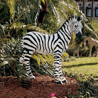 Design Toscano Zairen, The Zebra Sculpture - Multicolored 1 Design Toscano Zairen, The Zebra Sculpture - Multicolored