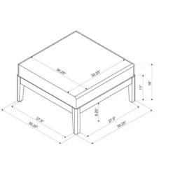 Summerlyn Ottoman - Linon -Garden Furniture Store GUEST d3437ee7 d7fd 4dae a60a 9f0f6b983499