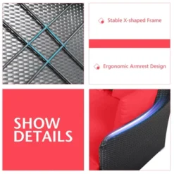 Tangkula Patio Rattan Daybed With 4 Pillows Cushioned Sofa For Outdoor 20 Tangkula Patio Rattan Daybed With 4 Pillows Cushioned Sofa For Outdoor -Garden Furniture Store GUEST d347f78c 8d98 4b31 a021 69557cd44593