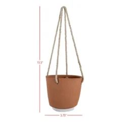 Hanging Planter Terracotta & Cotton By Foreside Home & Garden -Garden Furniture Store GUEST d36655a1 0cb1 437e 8950 4a4c46bb7336