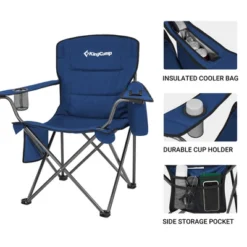 KingCamp Padded Folding Lounge Chairs With Built-In Cupholder, Insulated Cooler Sleeve, And Side Storage Pocket For Indoor & Outdoors, Blue (2 Pack) 6 KingCamp Padded Folding Lounge Chairs With Built-In Cupholder, Insulated Cooler Sleeve, And Side Storage Pocket For Indoor & Outdoors, Blue (2 Pack) -Garden Furniture Store GUEST d36c89d0 55c2 4c41 acc6 dc893f089d8d