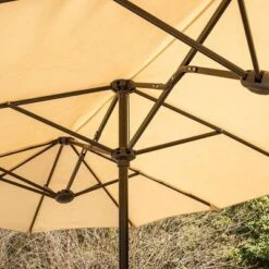 8pc Outdoor Dining Set With Metal Slat Top Table & Wrought Iron Chairs - Black/Beige - Captiva Designs -Garden Furniture Store GUEST d391b7b7 81f0 4844 9629 053dc2e7d62a