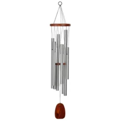 Woodstock Wind Chimes Signature Collection, Latin Trio Silver Wind Chime -Garden Furniture Store GUEST d3ed742c 8ec7 4d3a 8e6d bd1e3ce3d496