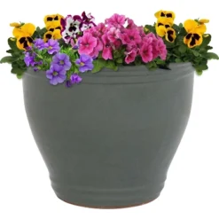 Sunnydaze Decor Sunnydaze Studio Outdoor/Indoor UV- And Frost-Resistant Ceramic Flower Pot Planter With Drainage Holes -Garden Furniture Store GUEST d40954f8 002f 4e72 a45b bc334f32b594