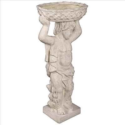 Design Toscano Young Bacchus With Basket Planter Garden Statue: Bacchus Left 8 Design Toscano Young Bacchus With Basket Planter Garden Statue: Bacchus Left - Image 8