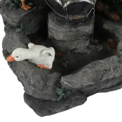 LuxenHome Resin Farmhouse Duck Family Outdoor Patio Fountain Water Fountain -Garden Furniture Store GUEST d49131b8 2cca 4d18 b316 56420e1a4f77