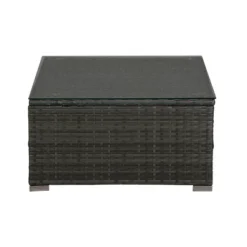 6pc Outdoor Rattan Wicker Conversation Set With Chairs, Coffee Table & Cushions - Gray/Red - GODEER 21 6pc Outdoor Rattan Wicker Conversation Set With Chairs, Coffee Table & Cushions - Gray/Red - GODEER -Garden Furniture Store GUEST d4c9b095 82c5 46f1 94be 14096f43f446