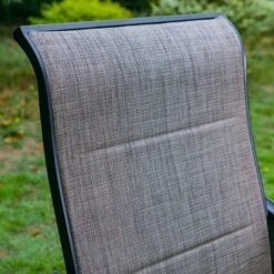 7pc Outdoor Dining Set With Padded Swivel Chairs & Metal Rectangle Table With Umbrella Hole - Gray - Captiva Hole -Garden Furniture Store GUEST d5c7d113 b9f2 413b 9f4e 9e3f708dc953