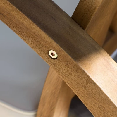 Cayo Acacia Wood Outdoor Patio Rocking Chair - Christopher Knight Home 4 Cayo Acacia Wood Outdoor Patio Rocking Chair - Christopher Knight Home - Image 4