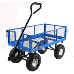 Sunnydaze Decor Sunnydaze Outdoor Lawn And Garden Heavy-Duty Durable Steel Mesh Utility Wagon Cart With Removable Sides -Garden Furniture Store GUEST d7f9dba3 248e 4bf7 8980 5d7321c11215