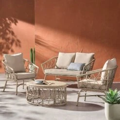 4pc Bruce Outdoor Wicker Set With Cushions Light Brown/Beige - Christopher Knight Home 15 4pc Bruce Outdoor Wicker Set With Cushions Light Brown/Beige - Christopher Knight Home -Garden Furniture Store GUEST d85f2449 fd19 4b8f 9bce e67eb645438b
