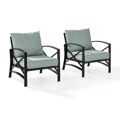 Crosley 2pc Kaplan Outdoor Patio Chair Set 7 Crosley 2pc Kaplan Outdoor Patio Chair Set - Image 7