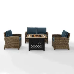 4pc Bradenton Outdoor Steel Fire Pit Set - Crosley -Garden Furniture Store GUEST d991bbff 3213 4878 979d 290dd846ce85