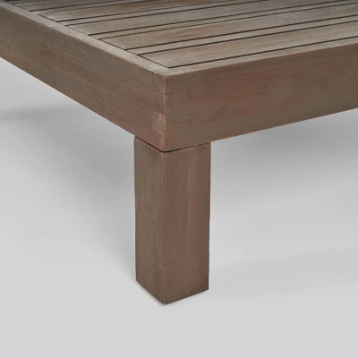 Oana 3pc Acacia Modular Loveseat And Table Set - Gray/Dark Gray - Christopher Knight Home 5 Oana 3pc Acacia Modular Loveseat And Table Set - Gray/Dark Gray - Christopher Knight Home - Image 5