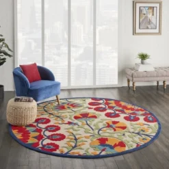 Nourison Aloha Transitional Floral Outdoor Rug -Garden Furniture Store GUEST da7dfd9d 019d 4104 908c 3274b312e308