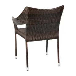 Merrick Lane Weather Resistant Indoor/Outdoor Stacking Patio Dining Chair With Steel Frame And PE Rattan -Garden Furniture Store GUEST dac6e795 9d87 475e ac75 9c2f5e4b3ba4