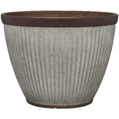 Southern Patio HDR-046868 20.5 Inch Rustic Resin Outdoor Planter Urn