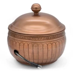 La Jolla Copper Finish Hose Pot With Lid - Good Directions -Garden Furniture Store GUEST db93bede fa6a 4703 917f 3726e79a0902