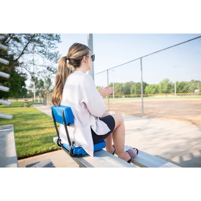 Stansport Steel Frame Foldable Coliseum Seat - Blue 9 Stansport Steel Frame Foldable Coliseum Seat - Blue - Image 9