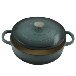 Crock-Pot Crock Pot Artisan Enameled 5 Quart Cast Iron Round Braiser Pan With Self Basting Lid In Slate Grey -Garden Furniture Store GUEST dbb9ca24 a00b 4cf5 8874 99c0fc571cec