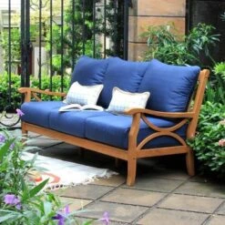 Abbington Teak Patio Sofa With Cushion - Cambridge Casual -Garden Furniture Store GUEST dc671f45 addc 4263 b840 556c01cdb4c2
