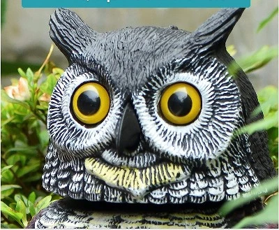 BIRD BLINDER Plastic Rotating Head Owl Decoy 1 BIRD BLINDER Plastic Rotating Head Owl Decoy