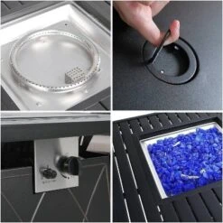 Captiva Designs 7pc Steel & Wicker Outdoor Square Fire Pit Furniture Set With Cushions -Garden Furniture Store GUEST de64ec9a cc3a 4606 bf8f 5c8b9afcd482