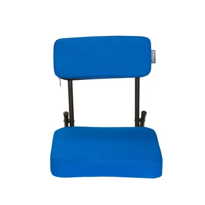 Stansport Steel Frame Foldable Coliseum Seat - Blue 1 Stansport Steel Frame Foldable Coliseum Seat - Blue