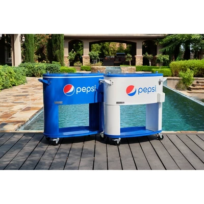 Permasteel 80qt Pepsi Oval Sporty Outdoor Cooler Cart 5 Permasteel 80qt Pepsi Oval Sporty Outdoor Cooler Cart - Image 5