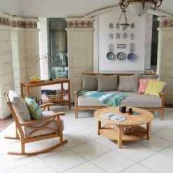 Abbington Teak Daybed With Cushion - Beige - Cambridge Casual -Garden Furniture Store GUEST dfe3c529 7364 4ebb 852a df3eb42b9c1d