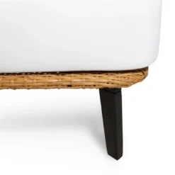 Nic 2pk Outdoor Wicker Club Chairs With Cushions - Light Brown/White - Christopher Knight Home -Garden Furniture Store GUEST e0e7b860 aedf 4569 aba4 0b74ddb4f9f8