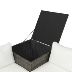 4pc Wicker Patio Conversation Set With Cushions - Gray/Beige - GODEER 32 4pc Wicker Patio Conversation Set With Cushions - Gray/Beige - GODEER -Garden Furniture Store GUEST e2373ecf 0172 4134 844f 906f67ce2c9e