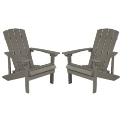 Emma And Oliver 2 Pack Outdoor All-Weather Poly Resin Wood Adirondack Chairs -Garden Furniture Store GUEST e30c0359 d9b4 48dc 9bf9 698043ebb0d3 1
