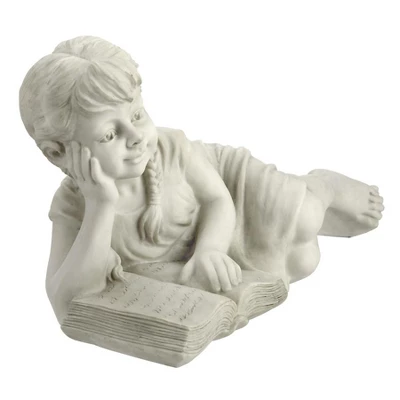 Design Toscano Reading Rebecca Garden Scholar Statue 2 Design Toscano Reading Rebecca Garden Scholar Statue - Image 2