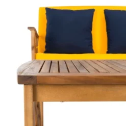 4pc Fontana Outdoor Set Teak Look/Yellow - Safavieh 7 4pc Fontana Outdoor Set Teak Look/Yellow - Safavieh -Garden Furniture Store GUEST e39dfada a29d 44e4 a9e9 bc88e3dd2d07