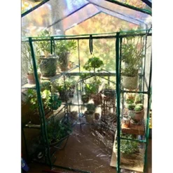 Nature Spring Walk-In PVC Greenhouse With 8 Shelves, Roll-Up Door And Steel Poles - Clear 11 Nature Spring Walk-In PVC Greenhouse With 8 Shelves, Roll-Up Door And Steel Poles - Clear -Garden Furniture Store GUEST e4c6191b 938a 4e22 b65a 0ed11e49969b