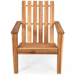 Costway 2PCS Patio Acacia Wood Adirondack Chair Lounge Armchair Durable Outdoor Garden -Garden Furniture Store GUEST e4ff3012 baff 41e5 8778 afd6065c89a1