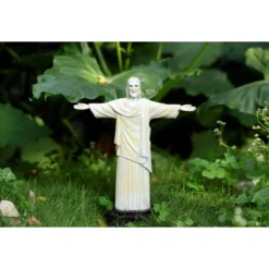 Techko Maid Jesus Solar Outdoor Garden Statue Decor With Spotlight -Garden Furniture Store GUEST e51b1aec 0857 430a a89a 20dd71620c13