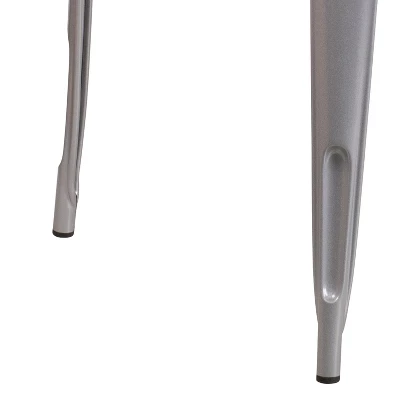 Flash Furniture Commercial Grade 31.5" Square Metal Indoor-Outdoor Table 3 Flash Furniture Commercial Grade 31.5" Square Metal Indoor-Outdoor Table - Image 3