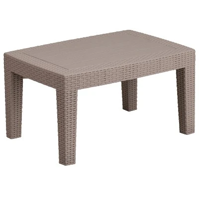 Emma And Oliver Outdoor Rattan Coffee Table 11 Emma And Oliver Outdoor Rattan Coffee Table - Image 11