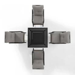 5pc Dahlia Outdoor Steel Set With Fire Table Taupe/Matte Black - Crosley 21 5pc Dahlia Outdoor Steel Set With Fire Table Taupe/Matte Black - Crosley -Garden Furniture Store GUEST e87d0ac4 1c2d 40c3 822c 8acef660cd31