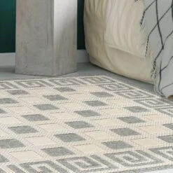 Traditional Geometric Infinity Border Indoor Outdoor Area Rug By Blue Nile Mills -Garden Furniture Store GUEST e8c69629 2755 4e70 9179 4a6dda10a649