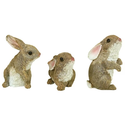 Design Toscano The Bunny Den, Garden Rabbit Statue: Set Of Six 1 Design Toscano The Bunny Den, Garden Rabbit Statue: Set Of Six