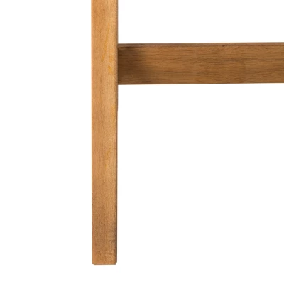 4pc Fontana Outdoor Set Teak Look/Yellow - Safavieh 5 4pc Fontana Outdoor Set Teak Look/Yellow - Safavieh - Image 5