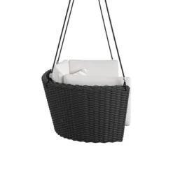 Sally Loveseat Swing With Cushion - Gray/Black - Novogratz -Garden Furniture Store GUEST e9dacd48 95ea 4859 ab30 adc1d7685b88