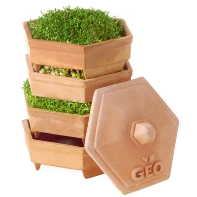 Tribest GEO Terradisiena 4-Tier Terracotta Sprouter – Brown 1 Tribest GEO Terradisiena 4-Tier Terracotta Sprouter – Brown