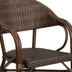 Merrick Lane Wicker Rattan Patio Chair With Curved Back And Aluminum Bamboo Frame 17 Merrick Lane Wicker Rattan Patio Chair With Curved Back And Aluminum Bamboo Frame -Garden Furniture Store GUEST ea400c24 bba4 4635 b4b3 b276253b0ac3