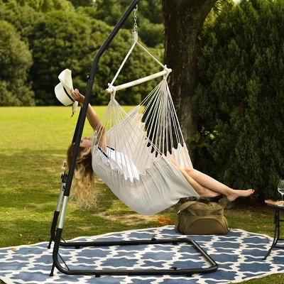 SUGIFT Hanging Hammock Chair With Double Cushions 2 SUGIFT Hanging Hammock Chair With Double Cushions - Image 2