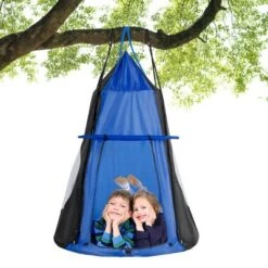 Costway 40'' Kids Hanging Chair Swing Tent Set Hammock Nest Pod Seat -Garden Furniture Store GUEST ebfc6d92 0a1a 4d5d 83f6 9fbfee836f13